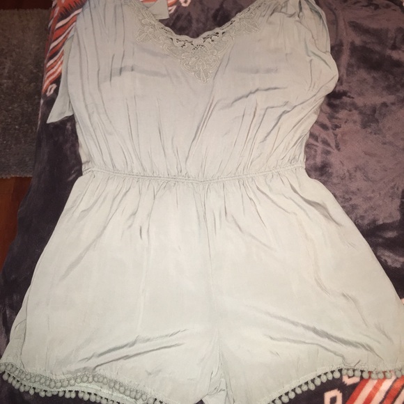 Charlotte Russe Pants - Charlotte Russe mint romper .